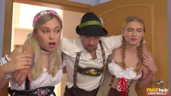 Oktoberfest Threesome Adventure with 2 Busty Blondes - Selvaggia - Russia on supertitlovers.com